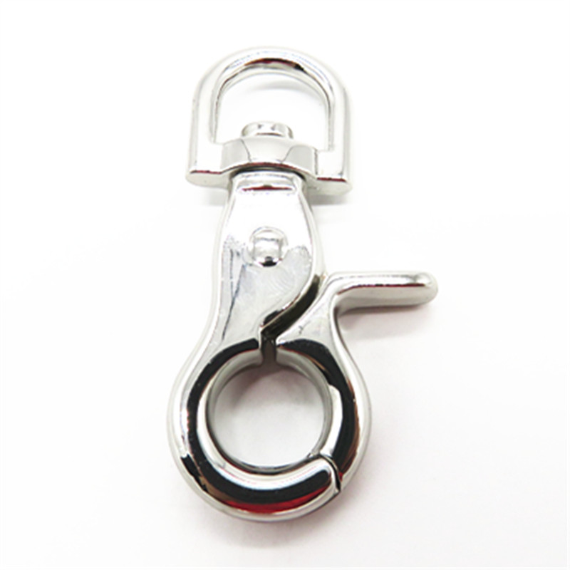 13mm Inch Shiny Silver Metal Snap Hook For Handbag